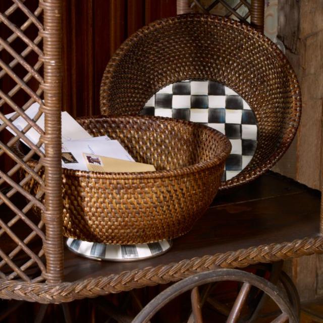 Courtly Check Mackenzie Childs Fruit Bowl