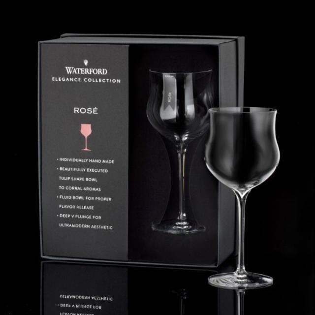 Waterford Elegance Rose Wine Glass, Pair
