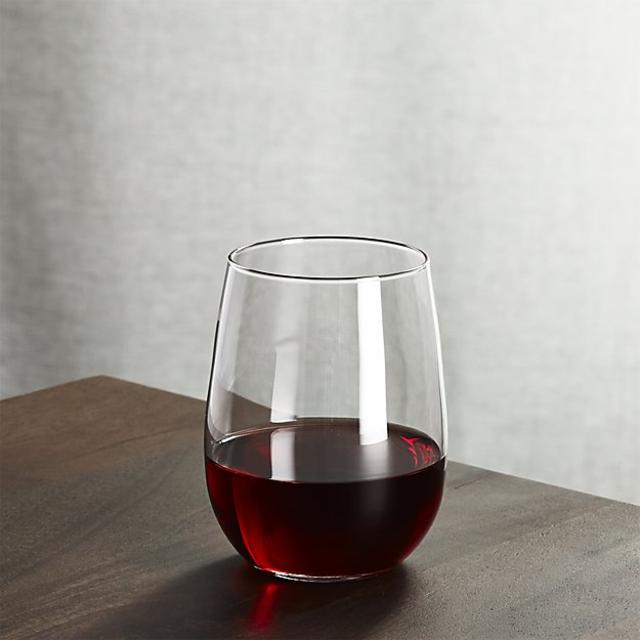 Stemless Red Wine Glass