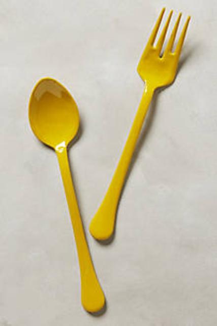 Enamelwork Serving Set - Yellow