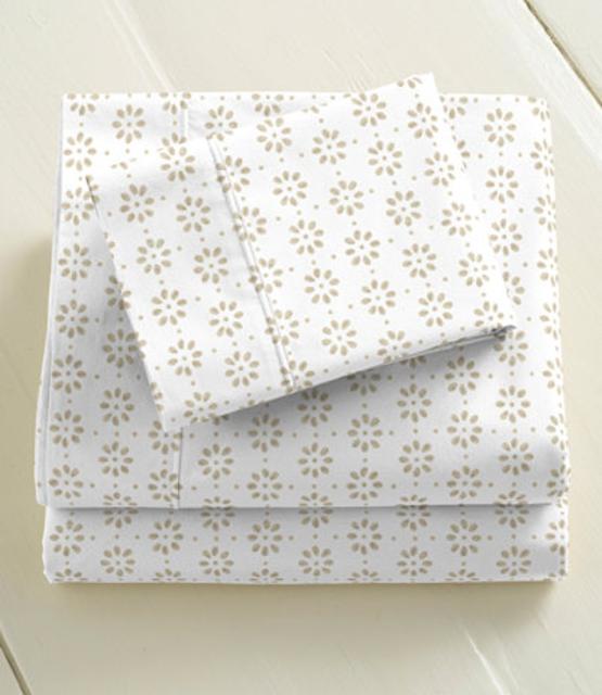 L.L.Bean Sunwashed Percale Sheet Set