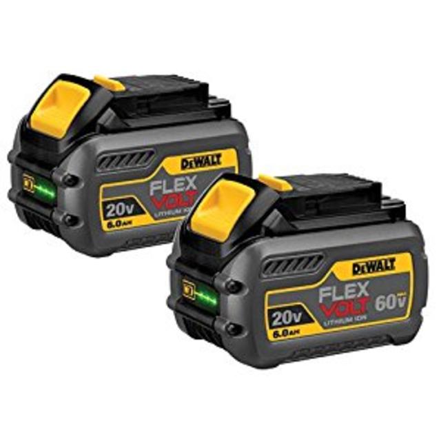 DEWALT 20/60V MAX FLEXVOLT 6.0 Ah Battery Dual Pack