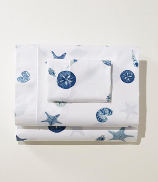 L.L.Bean Seashell Percale Sheet Set