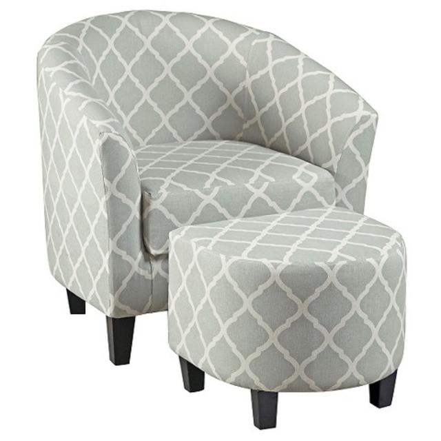 Tower Accent Chair Light Grey - Right 2 Home product details page