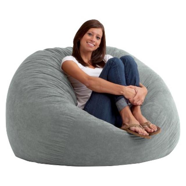 Large Fuf Suede Bean Bag product details page