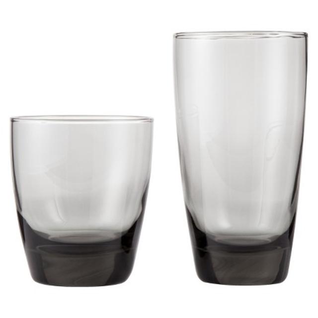Product description page - Threshold™ Sherbrook Classic Glass Drinkware Set of 12 - Smoke (13 oz - 16 oz)