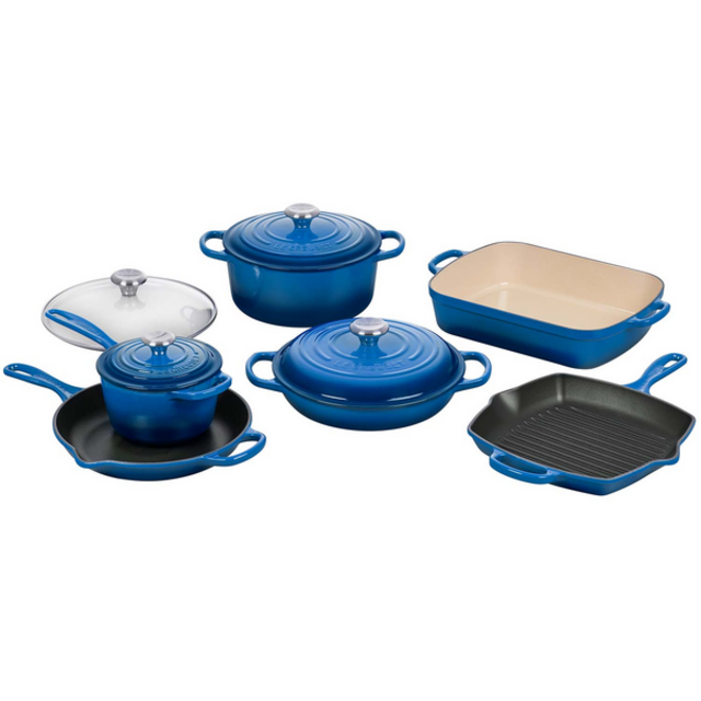 10 Piece Signature Cast Iron Set - Marseille color