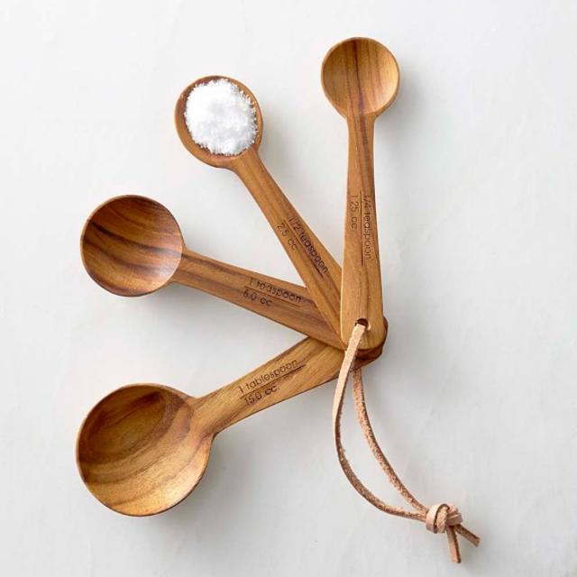 Teak Measuring Spoons