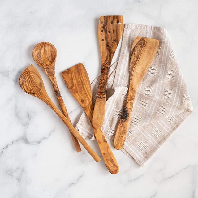 Olive Wood Utensil 5-Piece Set