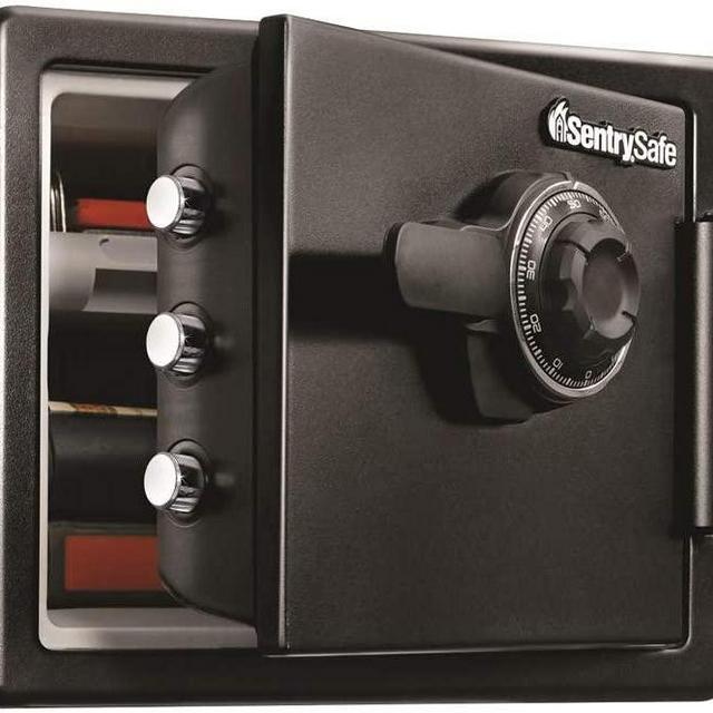SentrySafe SFW082CTB Fireproof Safe and Waterproof Safe with Dial Combination 0.82 Cubic Feet Black