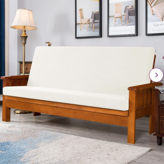 Stretch Box Cushion Futon Slipcover