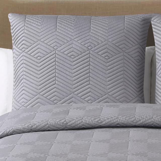Echelon Home Echelon Monterey Quilted Cotton Euro Shams (Set of 2)