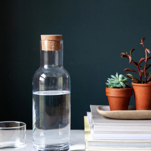 Farmhouse Pottery - Cork Topped Glass Carafe