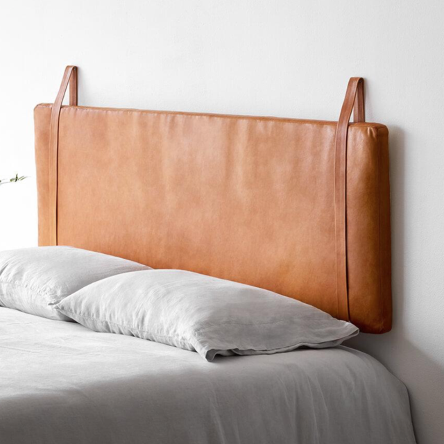 Modern Hanging Leather Headboard | Handcrafted in Portugal – The Citizenry