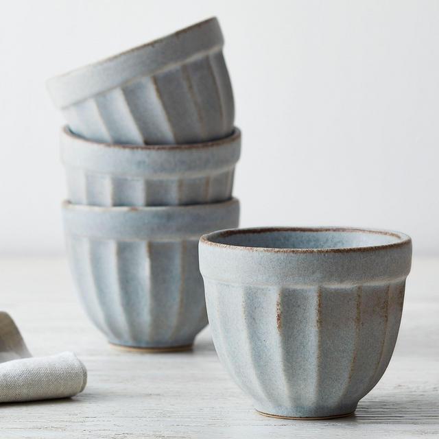 Mendocino Handcrafted Stoneware Ice Cream Bowls - Set of 4