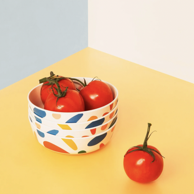 Bamboo Bowl Set in Blots