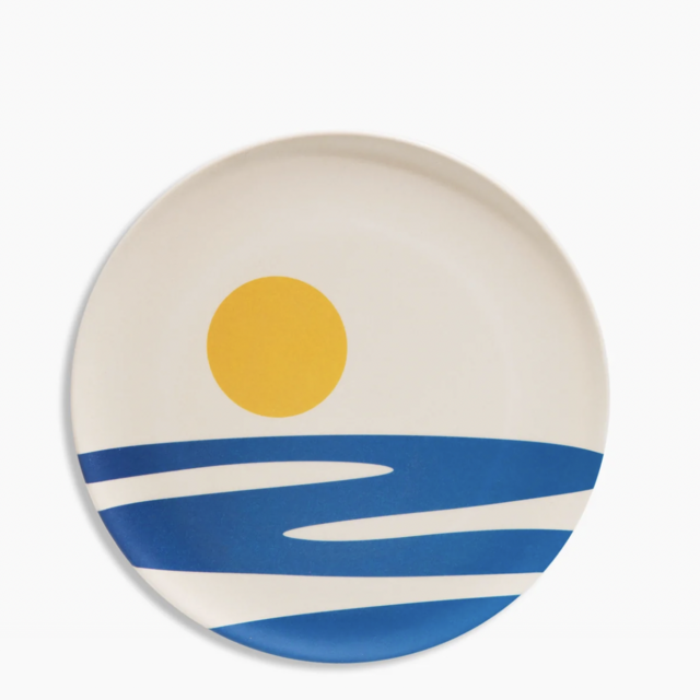 Bamboo Salad Plate Set in Horizon