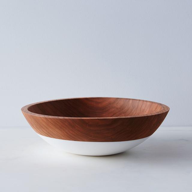 Hand-Dipped Cherry Wood Bowl (12")