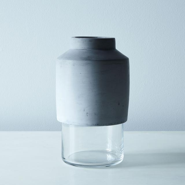 Glass & Concrete Vase