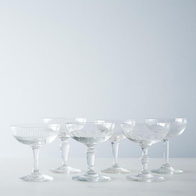 Vintage French Champagne Coupes (Set of 8)