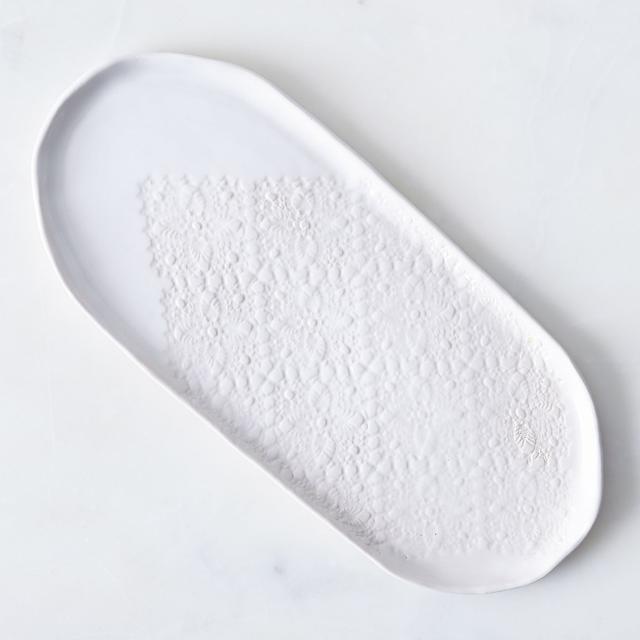 Handmade Textured Oval Platter