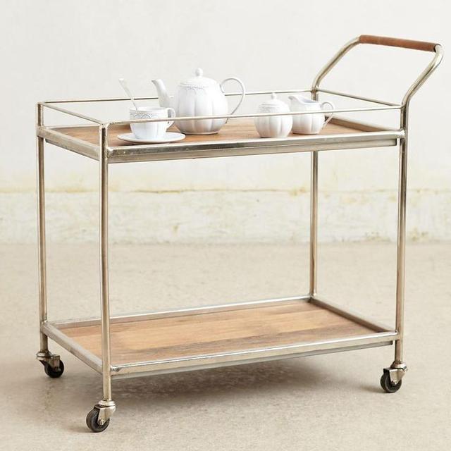 Wooden Bar Cart