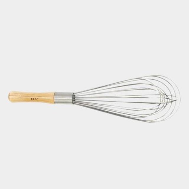 Professional Wood-Handled Balloon Whisk, 12".