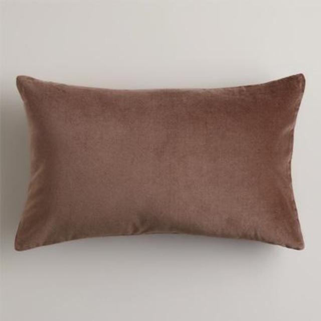 Rain Drum Velvet Lumbar Pillow