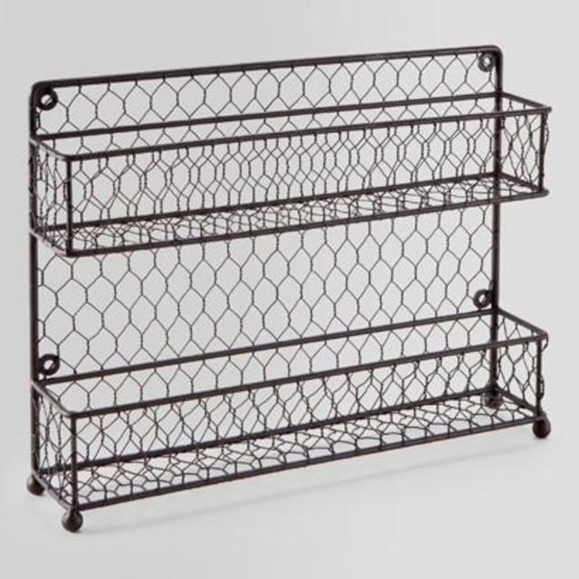 Wire Two-Tier Spice Rack