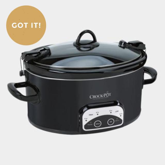Crock-Pot® Programmable 6 Quart Slow Cooker - Black
