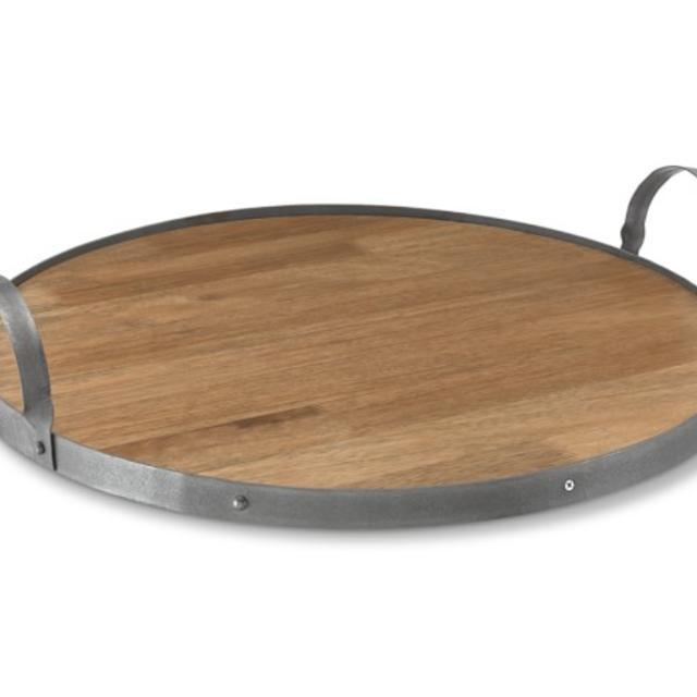 Cheese Board with Metal Handle