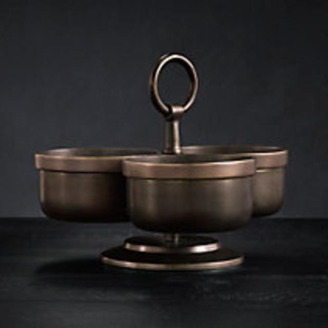 Vintage Hotel 3-Bowl Condiment Server