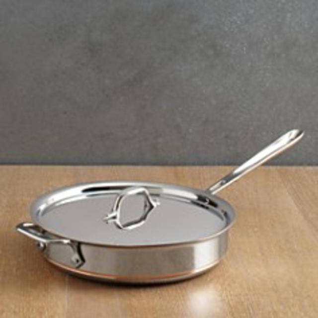 All-Clad Copper Core 3 Quart Covered Sauté Pan