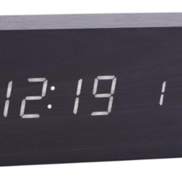 Konigswerk Wood Grain LED Alarm Clock