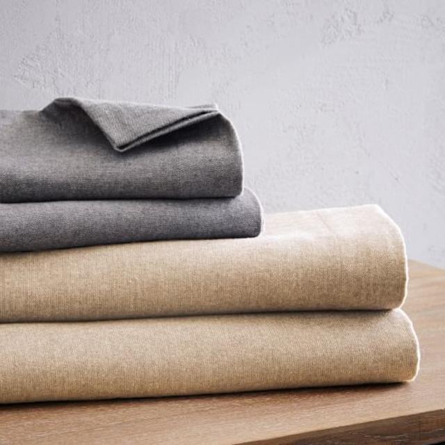 Flannel Sheet Set, Queen in Graphite