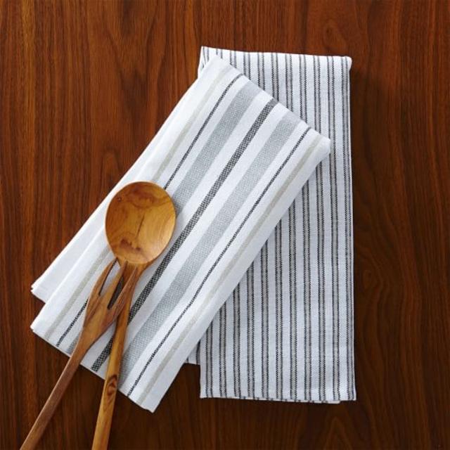 Market Kitchen Towel Set - Ticking Stripe