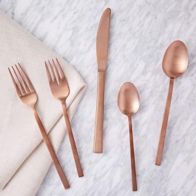 Copper Flatware, Service for 12