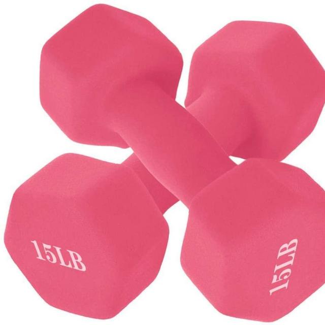 amidoa Dumbbells Set of 2 Hand Weights Pair, Neoprene Coated & Non-Slip Free Weights Dumbbells Set for Women Men Home Gym Exercise Workouts, 12 Lb or 15 Lb