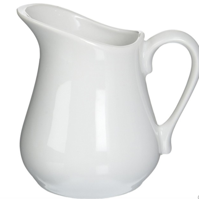 Bia Cordon Bleu 8 Oz White Porcelain Coffee Creamer Pitcher - White - www.houzz.com