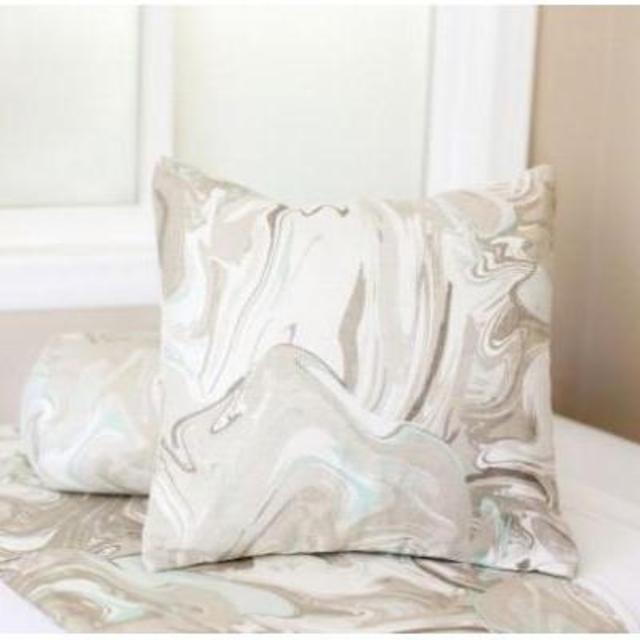 Decorative Pillows- Marble Swirl (Mini Square)