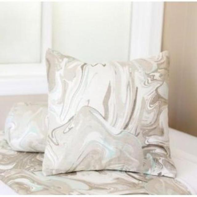 Decorative Pillows- Marble Swirl (Bolster)