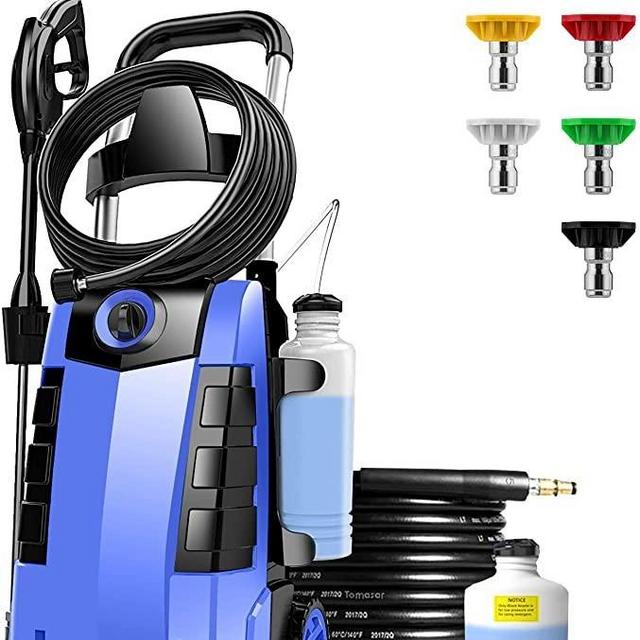Electric Pressure Washer TE3000 1.9GPM Pressure Washer 1800W Power Washer High Pressure Cleaner Machine with 5 Nozzles Foam Cannon,Best for Cleaning Homes, Cars, Driveways, Patios