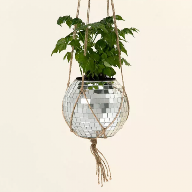 Disco Ball Hanging Planter
