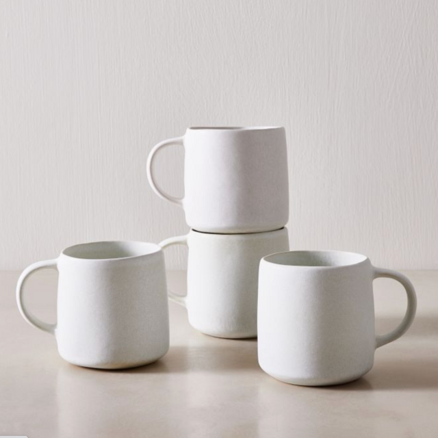 Kanto Stoneware Handled Mug, Set of 4