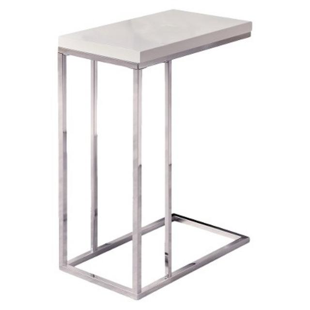Monarch Specialties C Shape Metal Accent Table product details page
