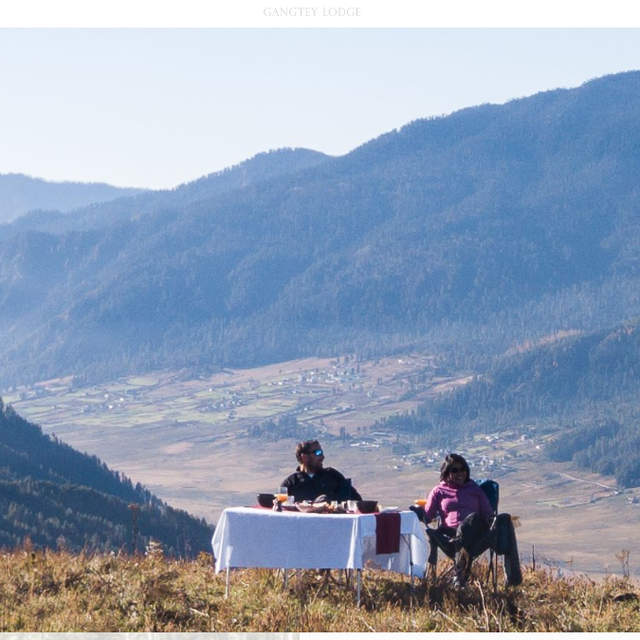 Picnic lunch in Phobjikha valley