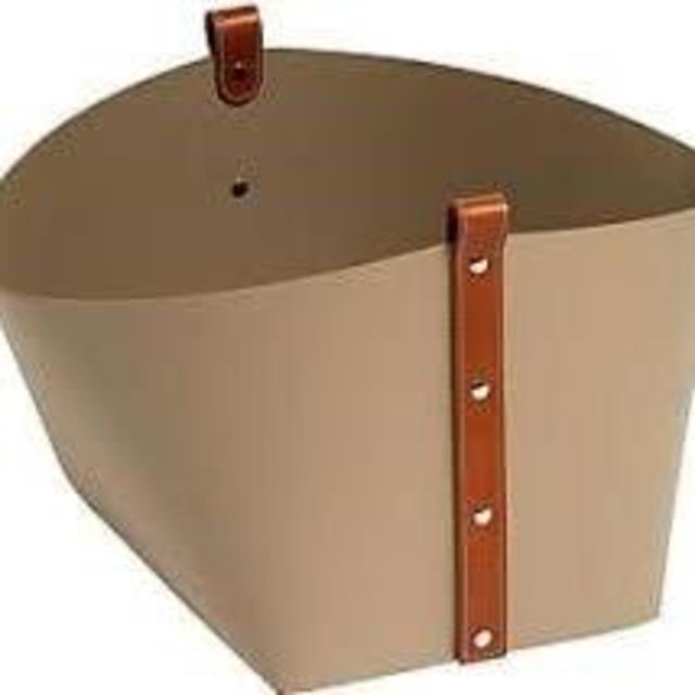 Leather magazine holder