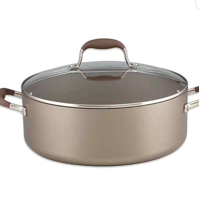 Anolon® Advanced Umber 7.5 qt. Covered Wide Stock Pot
