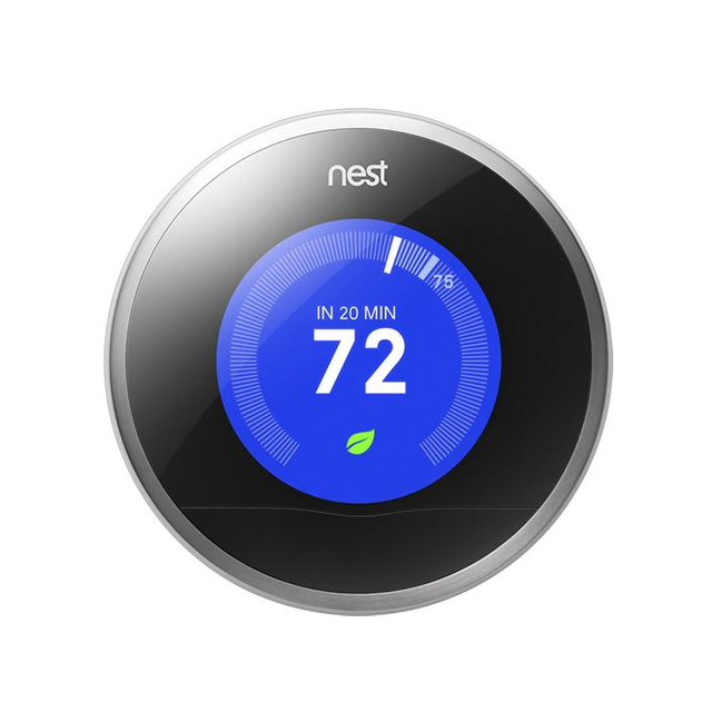 Nest - 2nd-Generation Learning Thermostat - Stainless-Steel