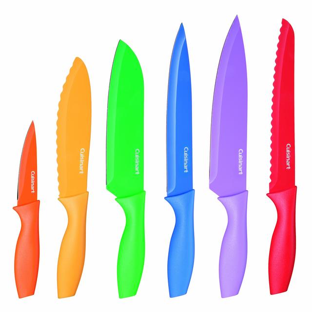 Cuisinart Advantage 12-Piece Knife Set, Bright (6 knives and 6 knife covers)